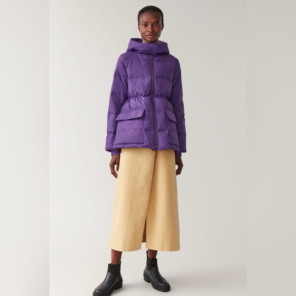 COS Women's Violet Puffer Jacket